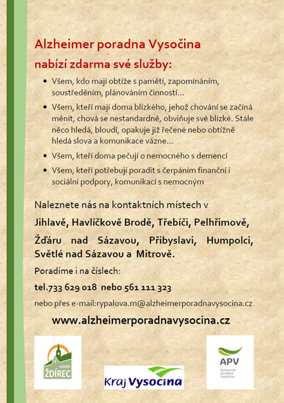 Alzheimer poradna Vysočina